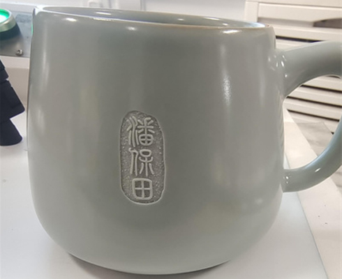 陶瓷茶杯镭射雕镂