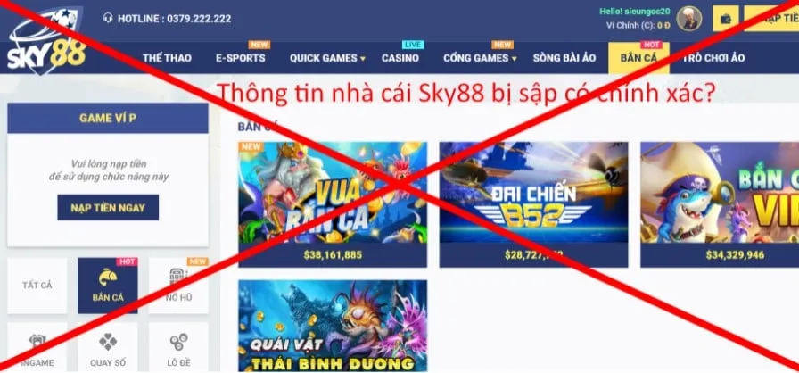 Nhà cái Sky88